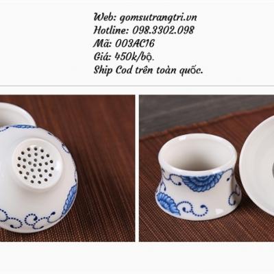 Bộ Ấm Chén Thấu Quang